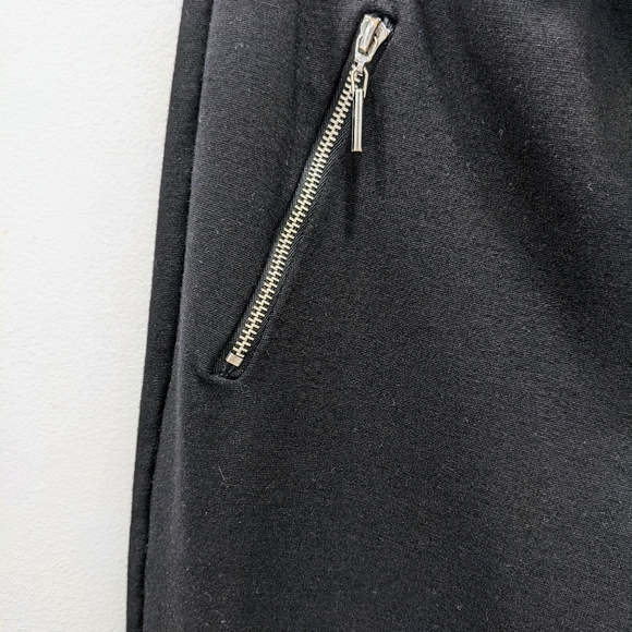 Moto style black leggings with zippers - S - Picture 2 of 5